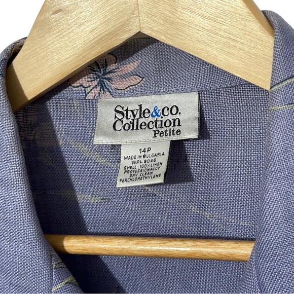 Collection & Co Womens Vintage Linen Floral Dress and Jacket Set - Picture 2 of 10